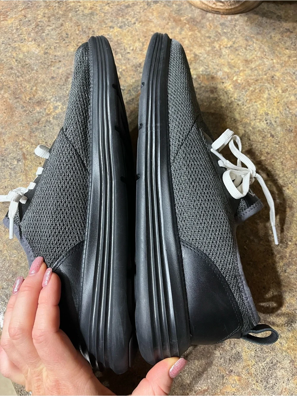Cole Haan GrandSport Journey Knit Black Sneakers Men Sz 12 NWOT Comfort
